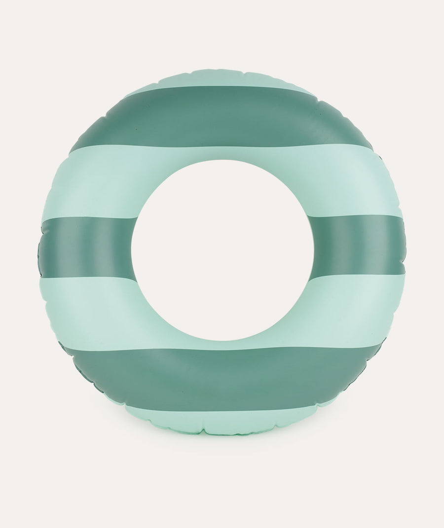 90cm Inflatable Swim Ring: Mint Stripe