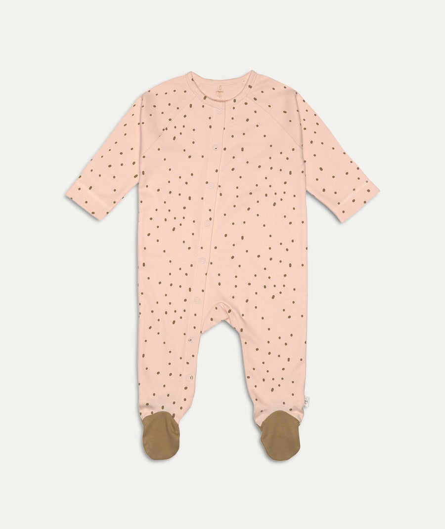 Pyjama with Feet: Powder Pink