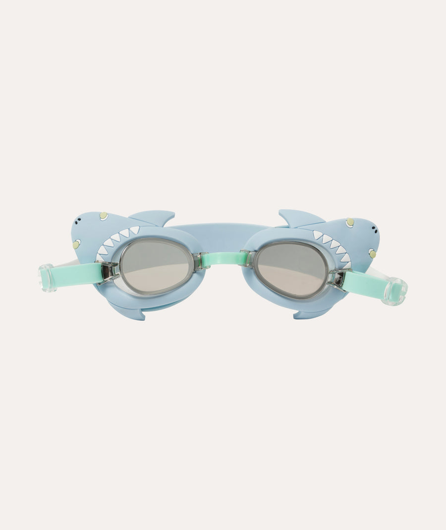 Mini Swim Goggles: Salty the Shark Aqua