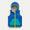 Quilted Colourblock Gilet: Blue
