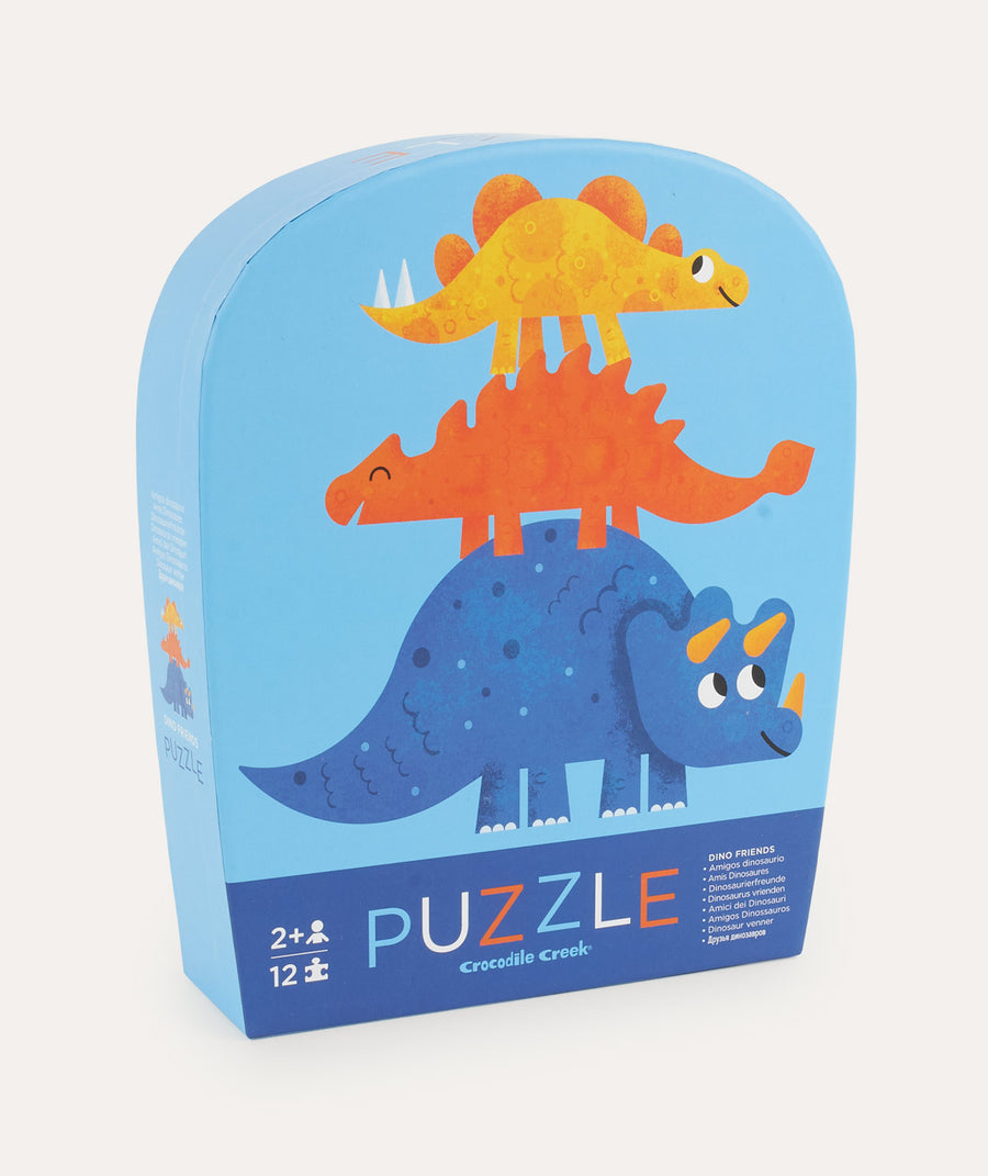 12-piece Mini Puzzle Dino Friends: Blue