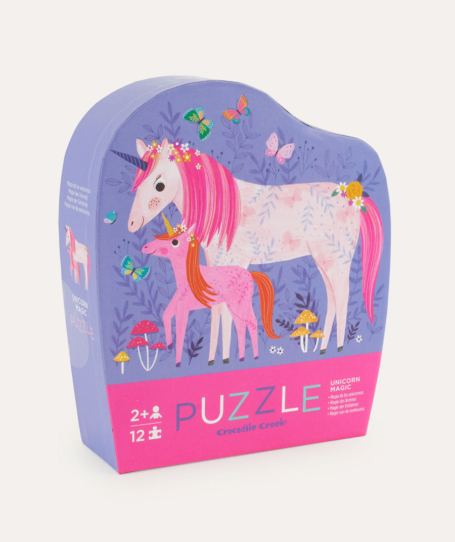 12-piece Mini Puzzle Unicorn Magic: Pink