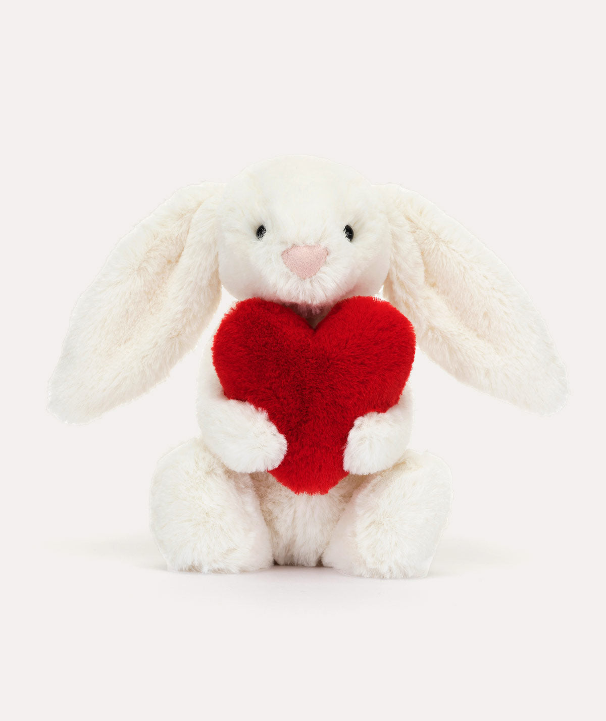 Bashful Red Love Heart Bunny Little: Cream