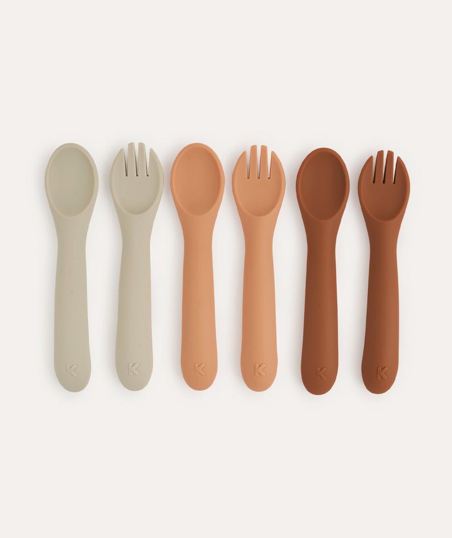 6-Pack Spoons & Forks: Apricot Mix