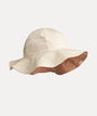Amelia Reversible Sun Hat: Shell Pale Tuscany  / Sea shell