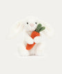 Bashful Carrot Bunny Little: White