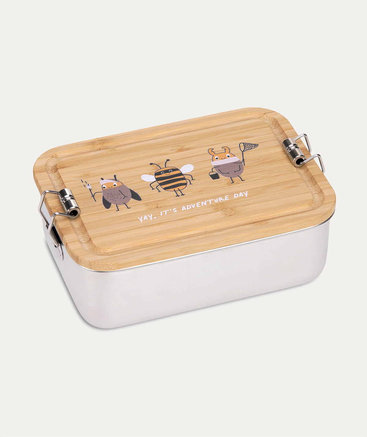 Lunchbox Stainless Steel Bamboo Nature KIDLY
