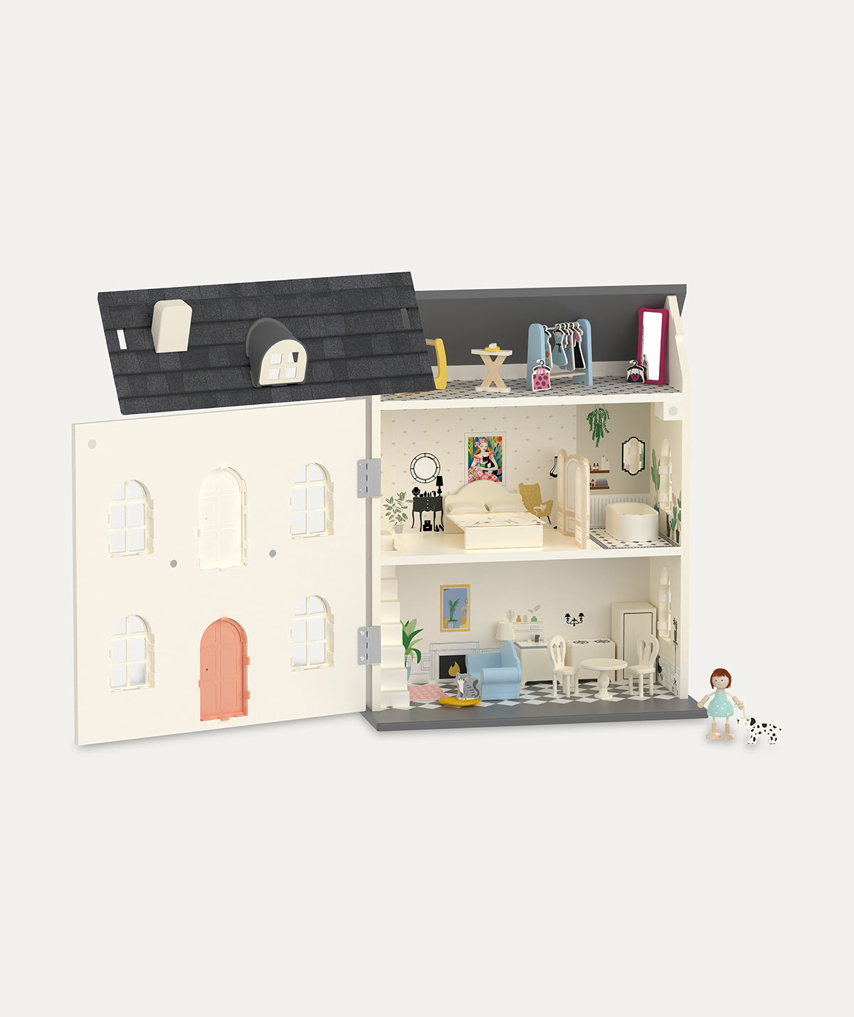 Retro dollhouse top