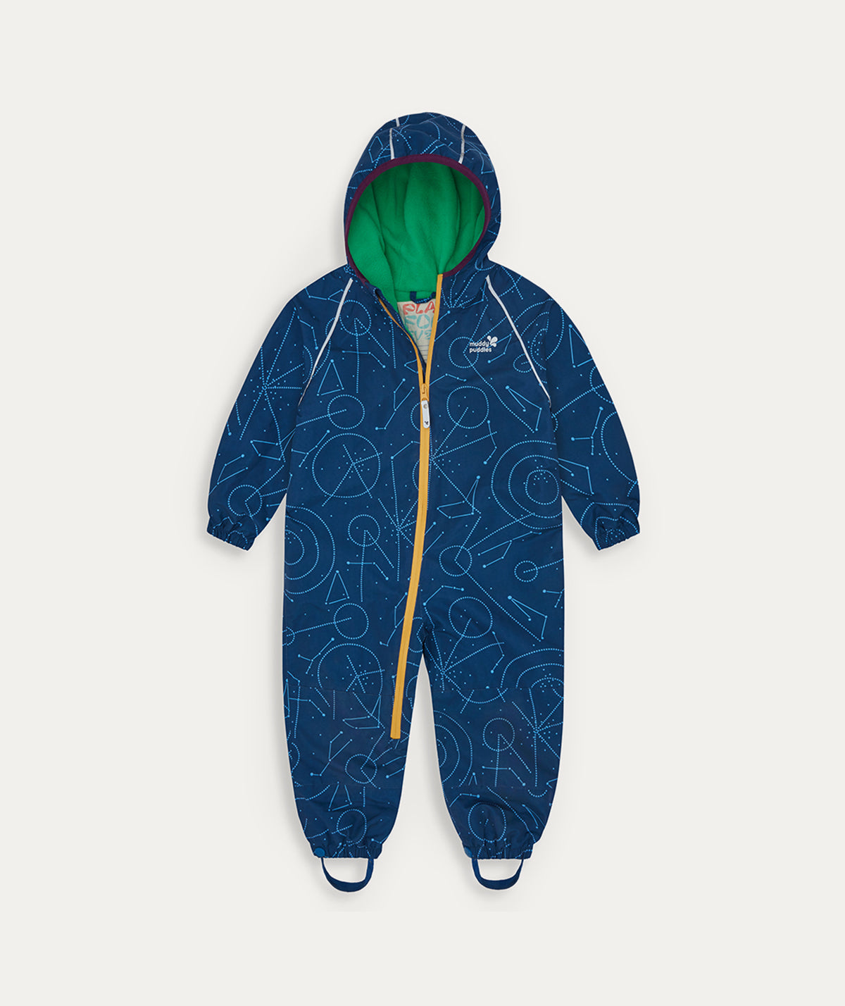 Buy the Blue Muddy Puddles EcoSplash Waterproof Puddlesuit KIDLY