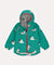 EcoLight Recycled Rain Jacket: Avocet/Green