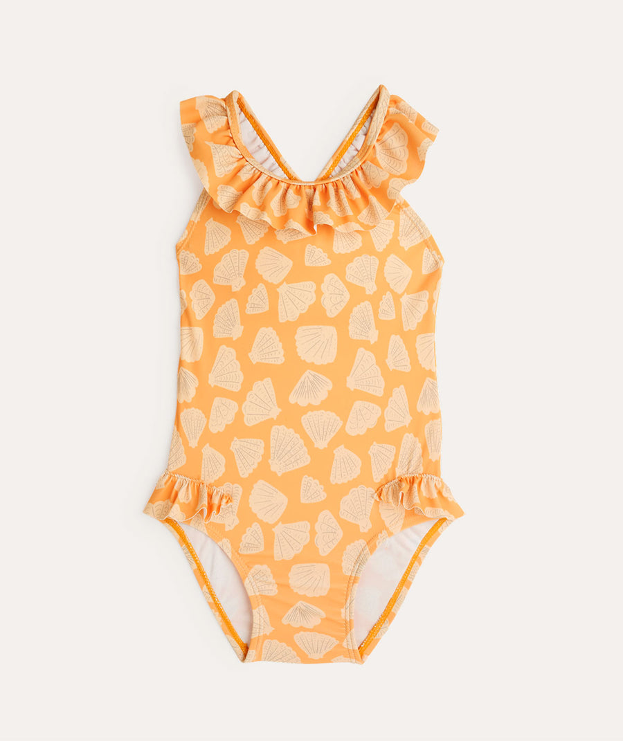 Frill Swimsuit: Apricot Shell