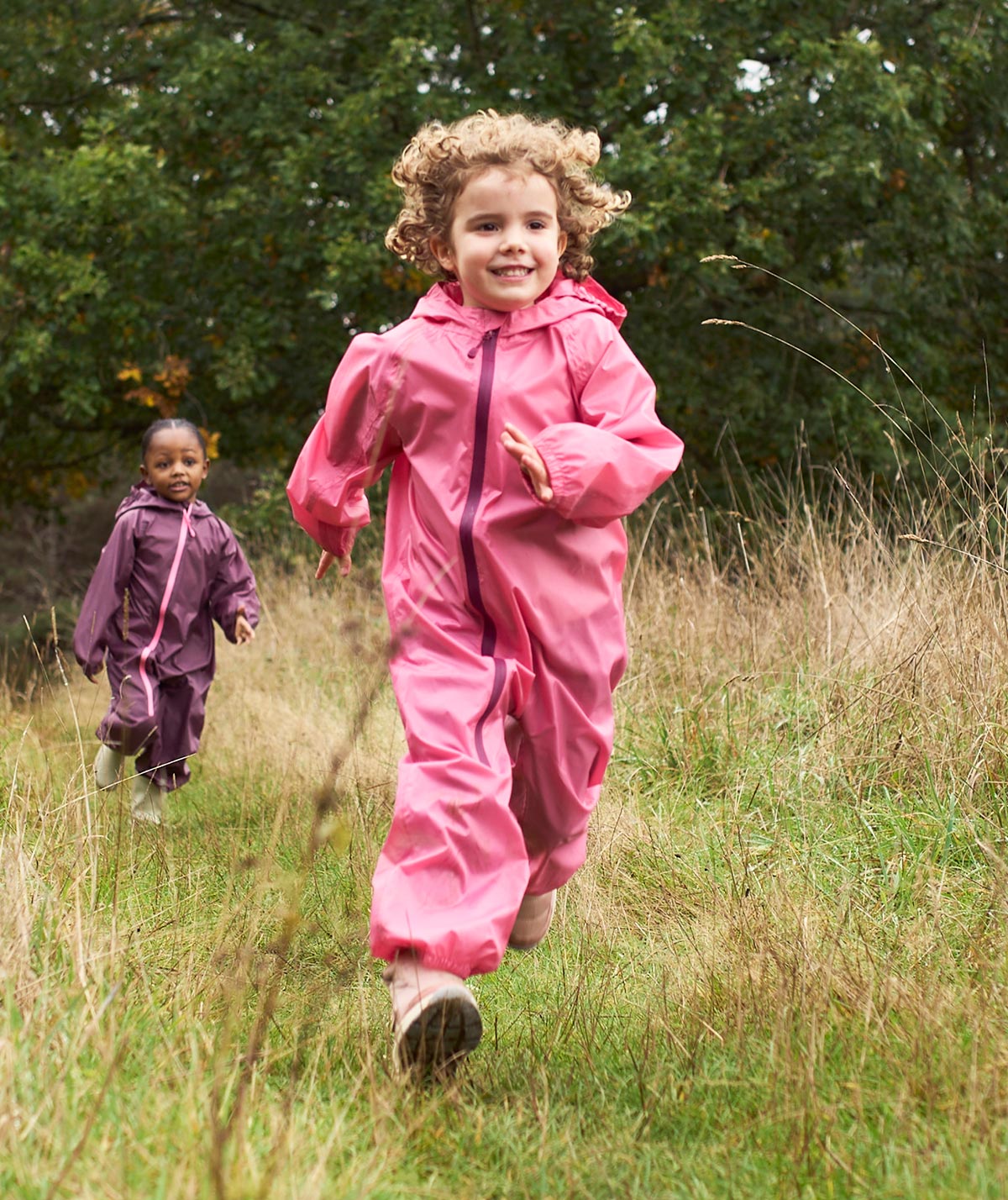Packaway Rain Suit Pink Confetti KIDLY