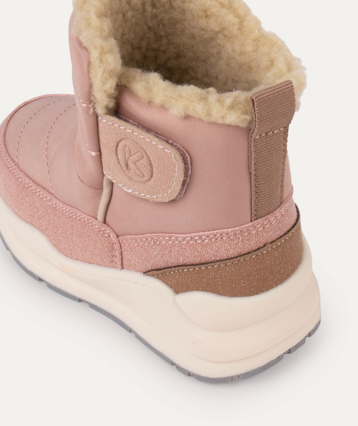 Quilted Snow Boot Pink Coral Cloud KIDLY