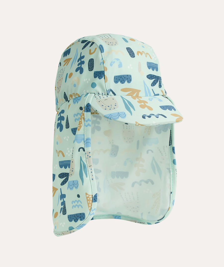 Recycled Sun Hat: Sealife Print