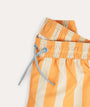 Recycled Swim Shorts: Apricot Stripe