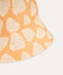 Recycled Bucket Hat: Apricot Shell/ Stripe