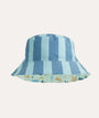 Recycled Bucket Hat: Sealife/ Stripe