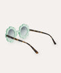 Flower Sustainable Sunglasses: Mint/ Tortoiseshell Mix