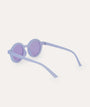 Round Sustainable Sunglasses: Milky Blueberry