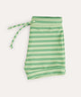 Recycled Swim Trunks: Green/Stone Stripe