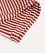 Recycled Swim Trunks: Red Stripe