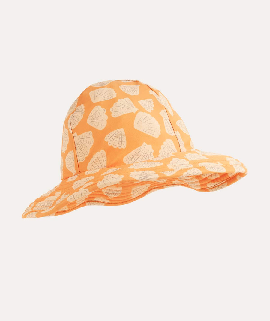 Recycled Floppy Swim Hat: Apricot Shell