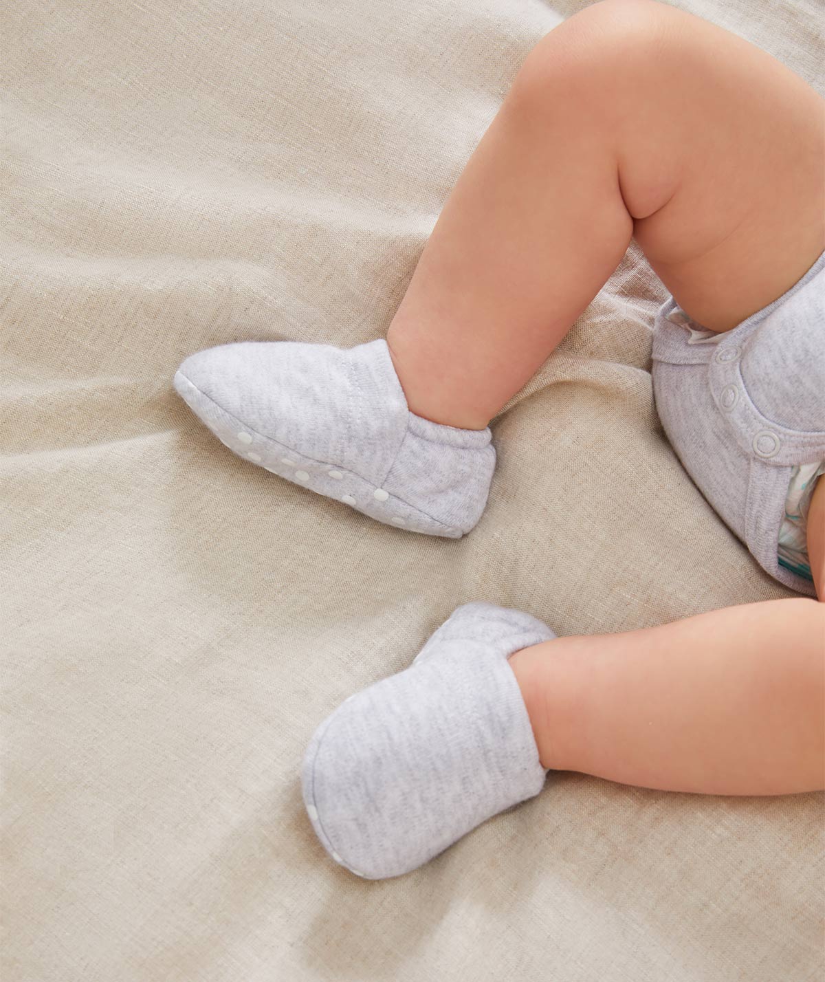 Grey baby booties shop