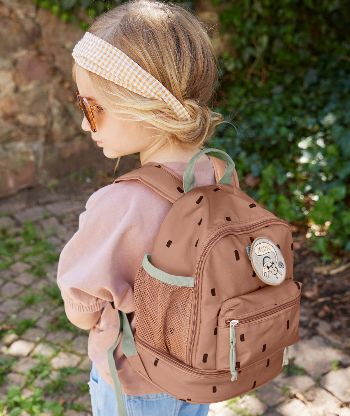 Buy the Brown Lassig Mini Backpack Happy Prints KIDLY