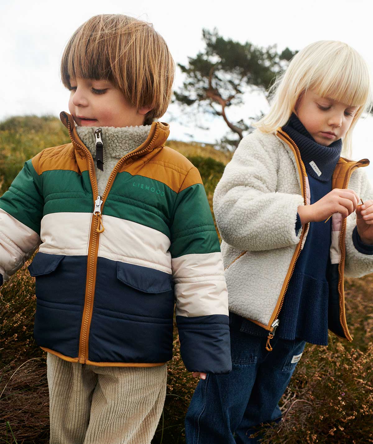 Buy the Blue Liewood Maxson Reversible Jacket KIDLY