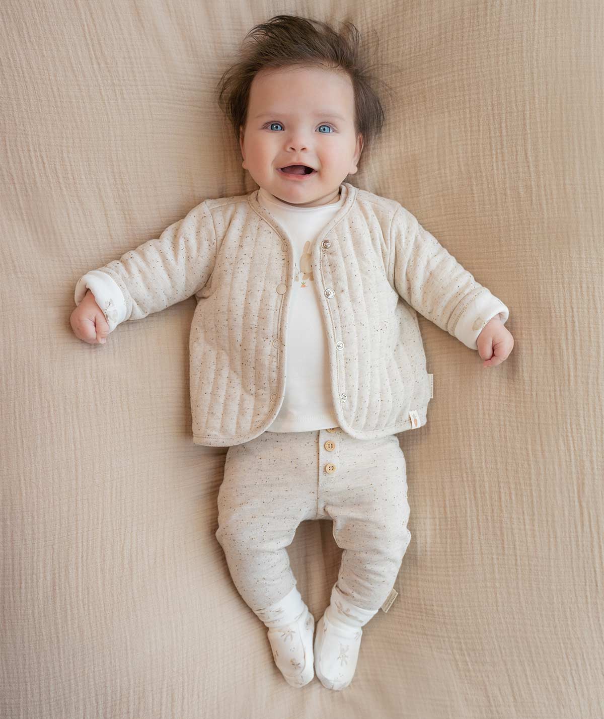Buy the Neutral Little Dutch Reversible Jacket KIDLY