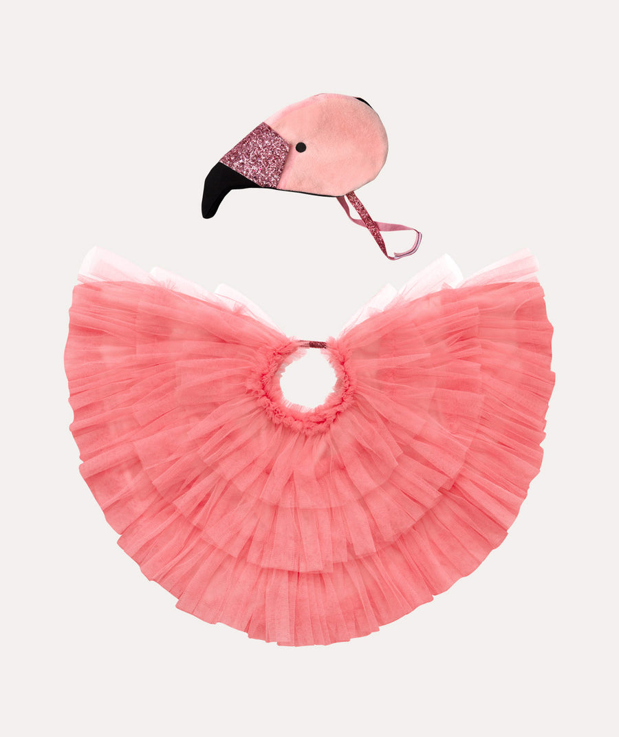 Flamingo Cape Dress Up: Pink