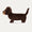 Otto Sausage Dog Small: Brown