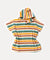 Hooded Beach Towel Poncho: Rainbow Stripe