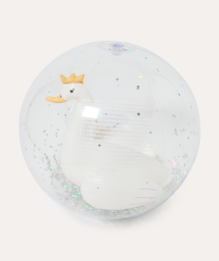 3D Inflatable Beach Ball: Princess Swan