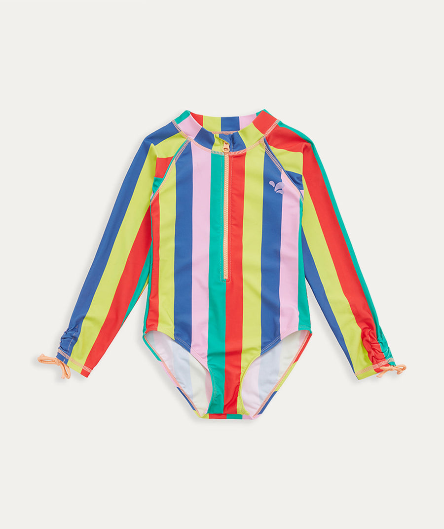 UV Protective Surf Swimsuit: Bold Stripe