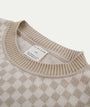 Checkerboard Sweater: Taupe