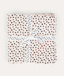 2-Pack Burp Cloth: Happy Dots Powder