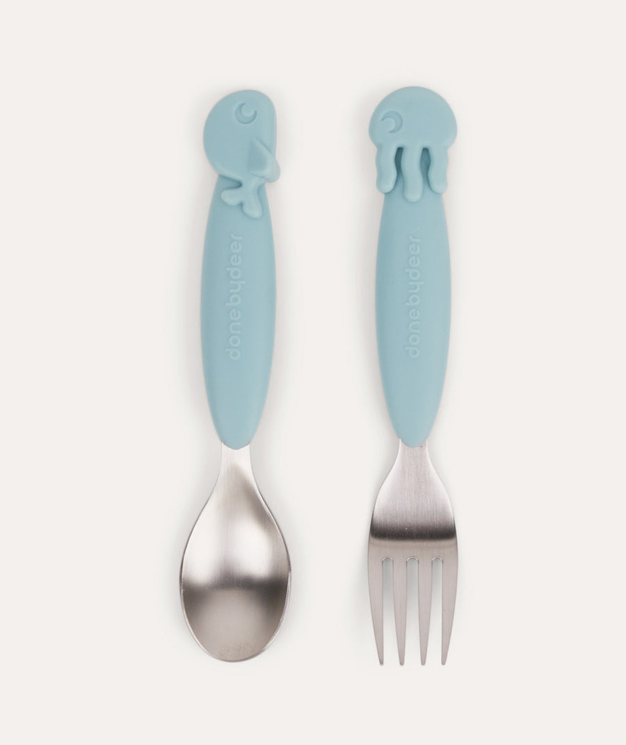 Yummy+ Spoon & Fork: Blue