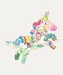 40-Piece Rainbow Unicorn-Shaped Jigsaw