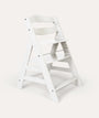 Alpha+ Wooden Highchair: White