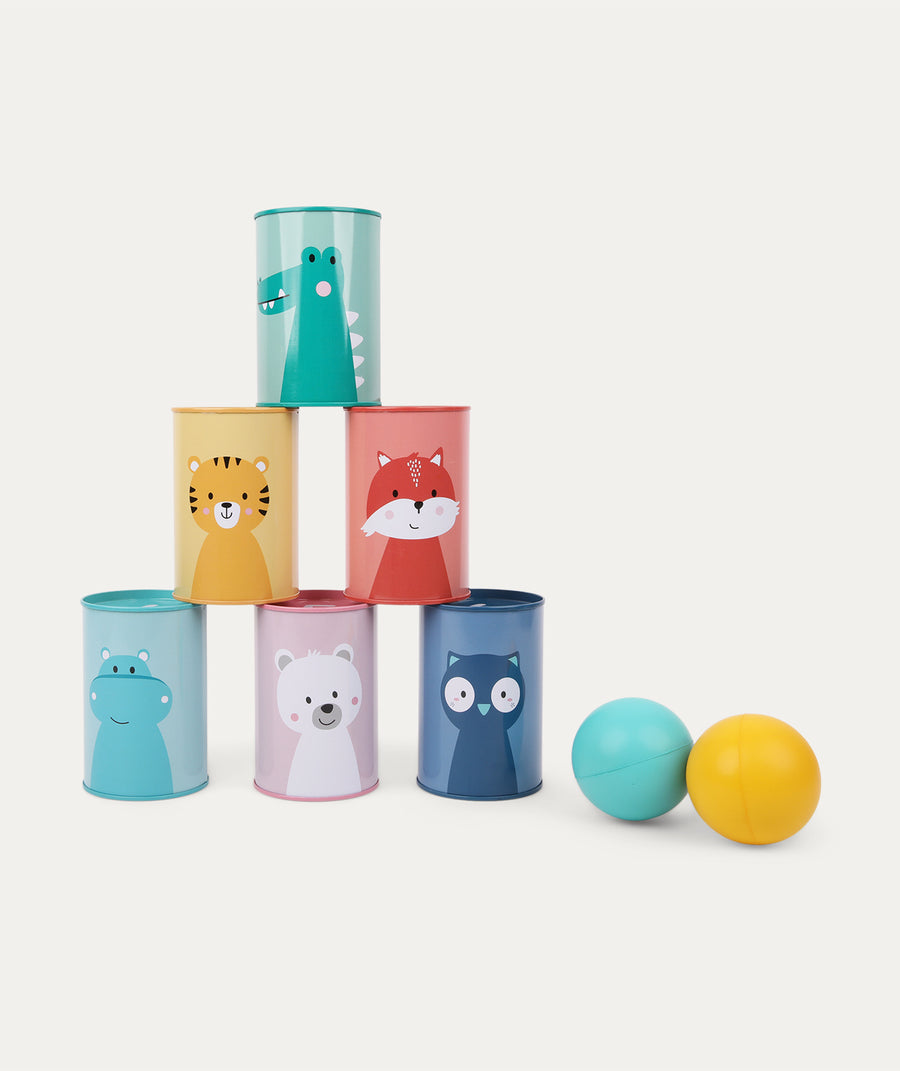 Animals Tumbling Cans