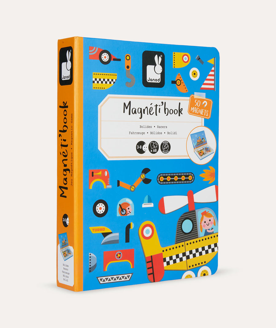 Magnetibook Educational Toy: Racers