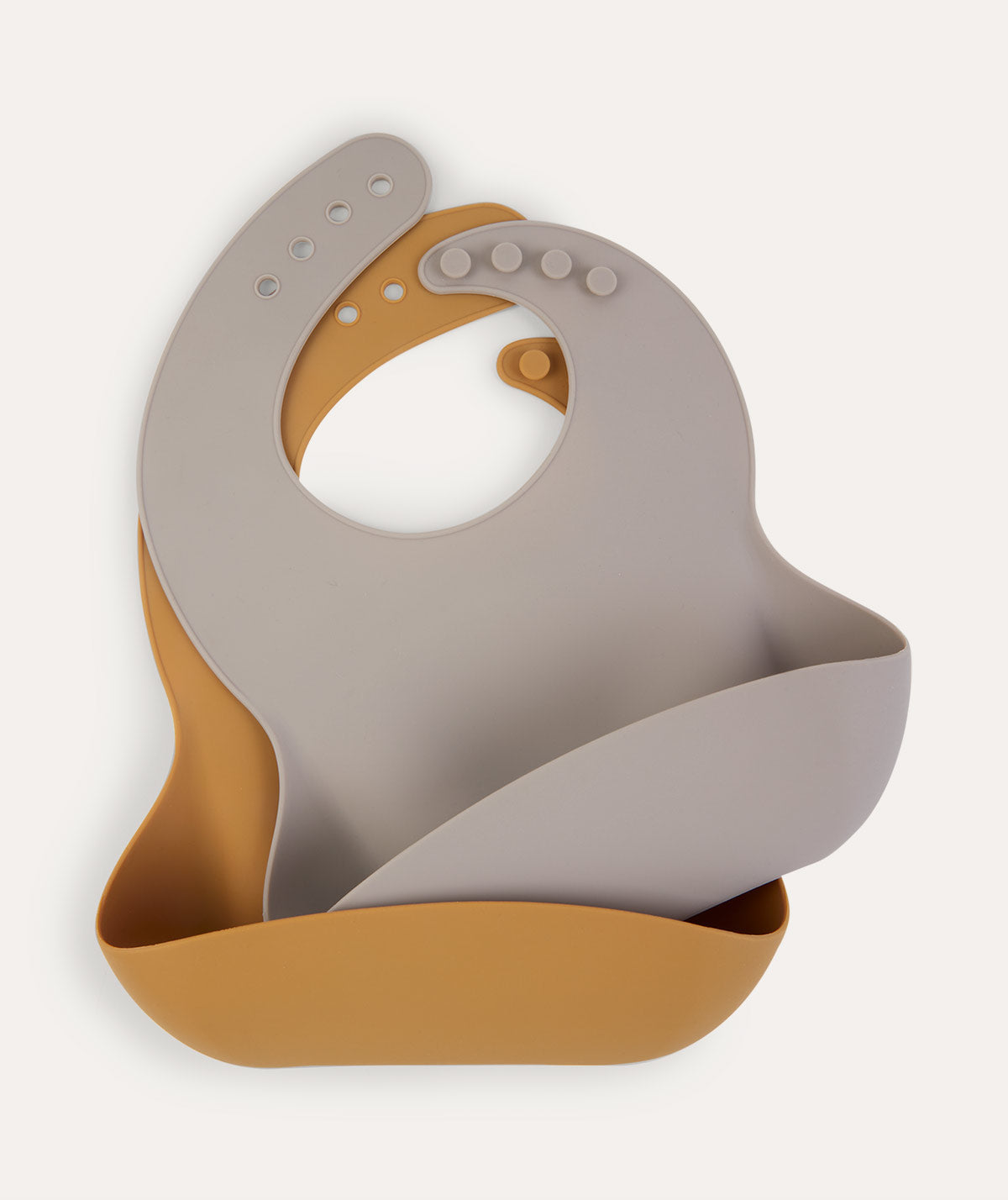 2 Pack Silicone Bibs Toffee Mix