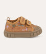 Canvas Trainers: Rust Palm Tree