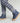 Thumbnail for Organic Ribbed Legging: Navy/Grey Stripe