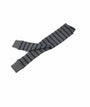Organic Ribbed Legging: Navy/Grey Stripe