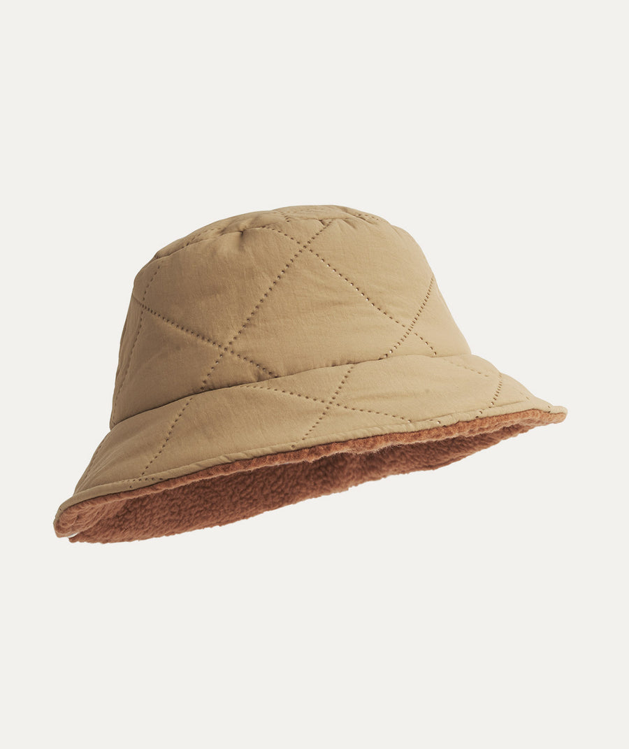 Reversible Quilted Hat: Fudge