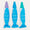 Rice Wax Bath Crayons 3 Colours: Fish (Purple, Blue, Green)