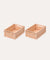 2-Pack Weston Storage Small Crate: Tuscany Rose