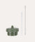 Lid With Straw and Brush for Wilson Foldable Bottle: Faune Green